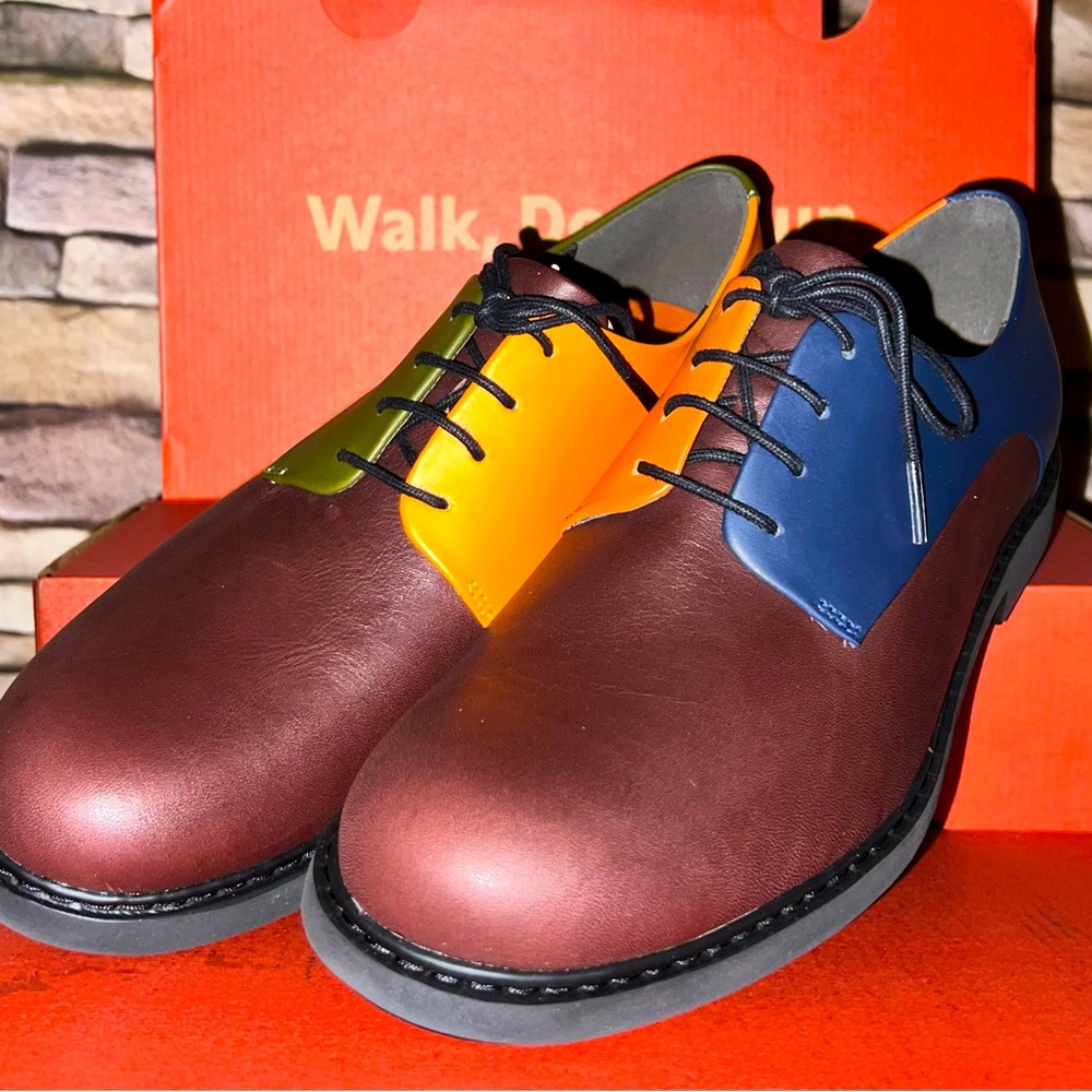 “TWINS” CAMPER MENS LEATHER OXFORD SHOES